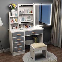 Dressing table bedroom master bedroom 2021 New Net Red simple modern small apartment storage cabinet one-piece makeup table Girl