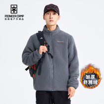 Trailman fleece jacket male lint double-sided plus velvet heat storage warm fleece autumn and winter assault jacket liner