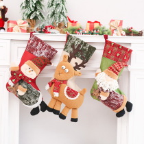 Christmas decorations mall window socks hanging ornaments Christmas tree pendant gift bags gift bags kindergarten candy bags