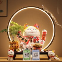 Creative shake large fortune cat ornaments shop opening gift cashier home living room decoration automatic beckoning