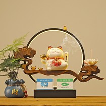 Creative automatic shake hands to attract wealth cat opening shop cashier QR code for gifts living room home decoration ornaments