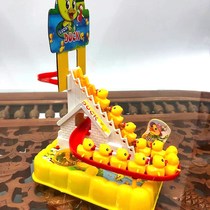 Cartoon mini ducklings slide children 1-3 years old electric music climbing track ducklings up stairs toys