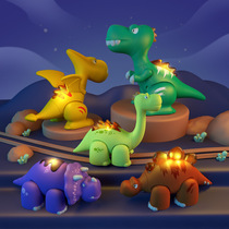 Child Magnetic Dinosaur Toy Boy Bully Dragon Baby 2-3 Year Old Triangle Wing Dragon Assembly 2022 New DIY