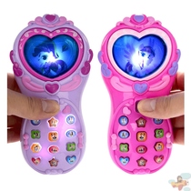 Simulation multi-function Mini Mobile Phone Girl Toy music projection children intelligent early education cartoon telephone set