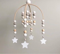 ins Nordic home decoration ornaments round rainbow hair ball wind chimes childrens room kindergarten hanging ornaments hanging ornaments