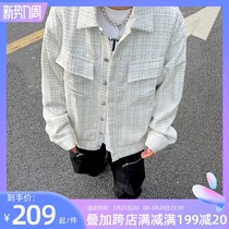 MAMR national tide jacket mens tide brand 2022 new couple outfit embroidery small fragrance jacket mens spring and autumn ins versatile