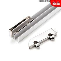 Glass track double track groove push slide slide wardrobe sliding door slot double door runway accessories hardware pulley track