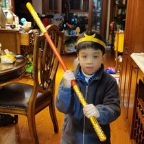 Silicone childrens toy ornaments retractable tight boy gift hoop spell Golden hoop stick head hoop Monkey King Supreme treasure