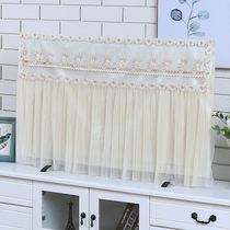 LCD TV hood fabric lace TV dust cover TV frame cover TV dust cover is turned on