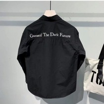 Tide brand new mens long-sleeved shirt 2022 autumn coat trend loose top casual simple fashion shirt