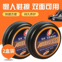 Double-sided leather shoes sponge colorless shoe wax maintenance oil decontamination and brightening shoe polish lazy shoe polish artifact