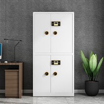 Large electronic fingerprint confidential cabinet safe All steel household office open door double door fingerprint password storage box