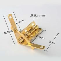 Wooden box small hinge seven-character hinge airplane hinge gift hinge jewelry box undercover