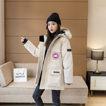 Canadian Pike clothing official flagship store Ai Big Goose Down Jacket Womens expedition long overalls hooded coat men