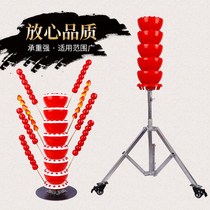 Solid Wood candied gourd target sugar gourd pillar bracket old Beijing sweet potato tower cotton candy painting shelf q