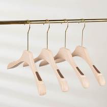 Womens clothing store special plastic anti-slip solid and extended wood-grained clothes hanging clothes shelves