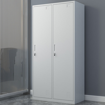 Two-door locker iron locker home change wardrobe gym with lock storage cabinet steel storage iron cabinet