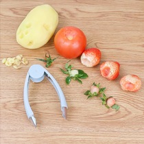 New Creative Strawberry Clip Stainless Steel Pinewood to eye Eye Tools Dig a small tool to go to the Seed Peeling Machine to the Tiber