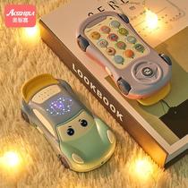 Childrens music mobile phone baby toys boys and girls phone babies can bite children female simulation puzzle 0-1 years old