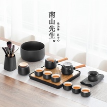 Single tea set exquisite 1 Net red 2021 New Chinese style women kung fu office high-end travel set