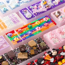 Cream glue diy stationery box material bag glue drops hand made homemade pencil box material suit mobile phone case