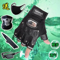 Half Finger Gloves Men And Women Special Soldiers Riding Sports Fitness Mountaineering Outdoor Non-slip Wear and wear bike leakage finger