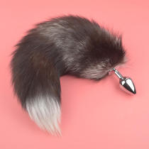 New Size Small Metal Dog Anal Plug True Hair Rear Tail Anal Plug Fox Anal Plug Adult Sex Products Appliance