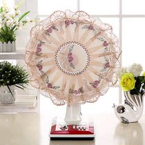 Electric fan cover dust cover floor-standing household fabric electric fan cover round lace ceiling fan cover