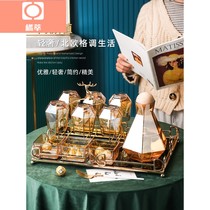 Glass water cup set light luxury Cup home living room Nordic tea tea cup kettle Cup Cup cup water cup set