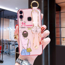 vivox21 phone case x21 rear fingerprint love in love own wristband bracket protective cover personality original silicone new anti-fall soft shell advanced net red women's lens all-inclusive shell