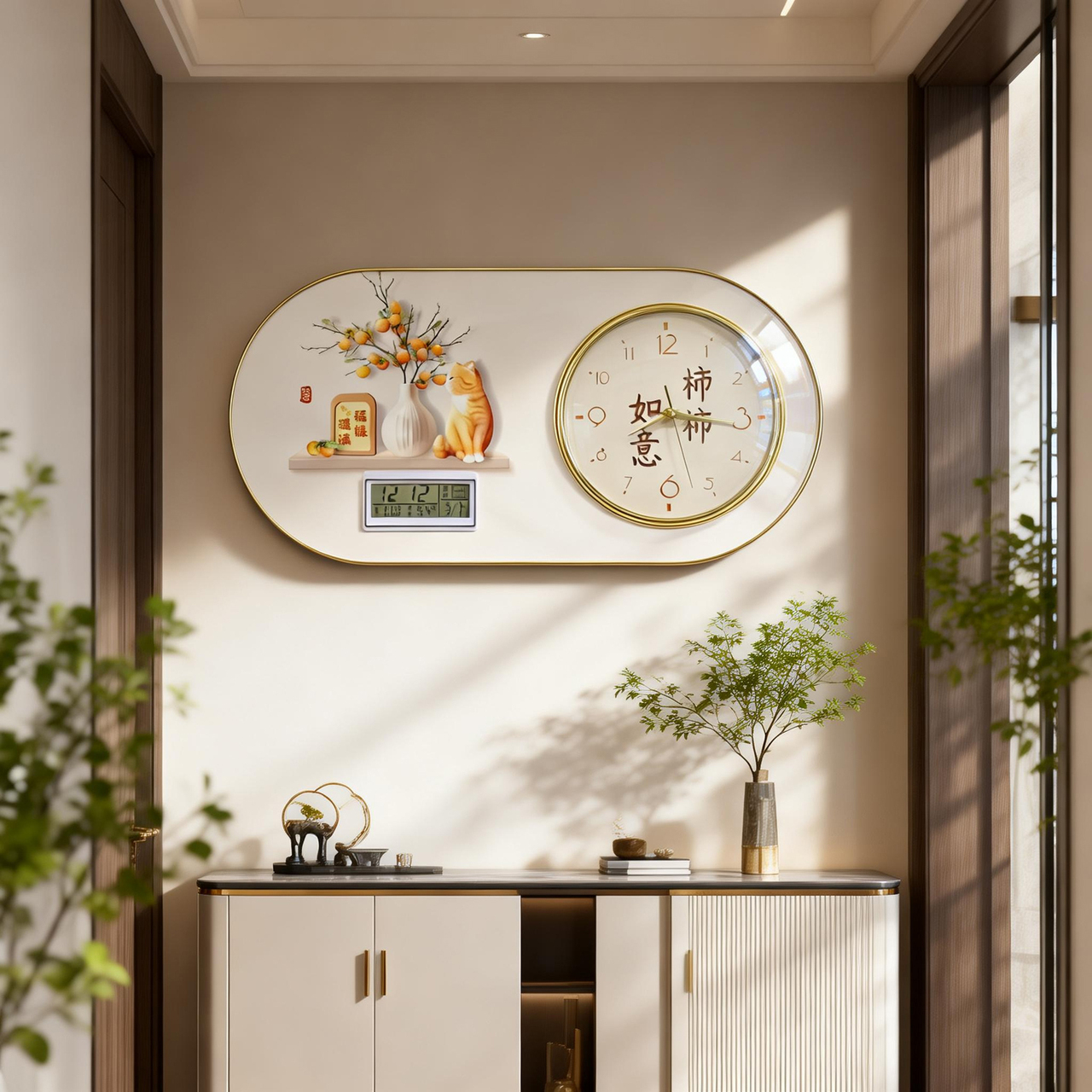 ✨客厅必备！新款简约大方挂钟，秒提升家居品味