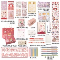 Girls' Heart Stationery Gift Pack Girls' Opening Gift Box Set Blind Box Pupils Net Red Learning Supplies Set