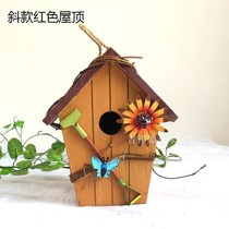 Decorate the pastoral style letterbox kindergarten home furnishings opinionbox photography props cute cabin heart language