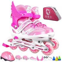 Shoes skating children roller skating 5 roller skating 3 6 7 10 8 full Set 4 men and women children beginner children straight row 9