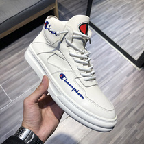 European Standing Trends Embroidery Martin Boots Man 2022 Spring Autumn Season Middle Bunch Shoes Korean Version Casual Board Shoes 100 Hitch Small White Shoes