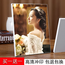 Customized wedding photos family photos baby photo setting frame wash photos enlarged wall photo printing Crystal