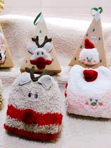 Christmas Socks Sleep Socks Cute Little Goat Super Cute Old Man Elk Triangle Gift Box Stereo Doll Send Girlfriend