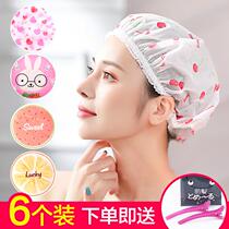 Body shower cap women waterproof bath kitchen adult children Cute Korean hair cap lampblack stir Stir fried vegetable head cover hat