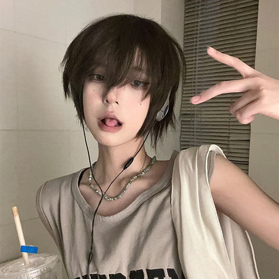 taobao agent Japanese wig, universal helmet, Korean style, cosplay