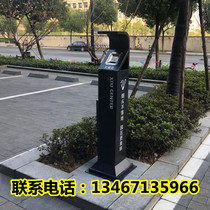 Outdoor stainless steel vertical ash column smoking area special with smoke-out tank trash can cigarette butt collector bucket