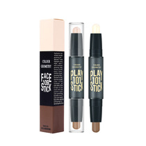 High light repair bar female double head dual-use nose and shadow mask with high light powder flawless shade small V face
