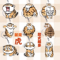 Such as tiger adding winged tiger year pendant Japan-ROK cute tiger key button 2022 Zodiac key chain gift hanging decoration