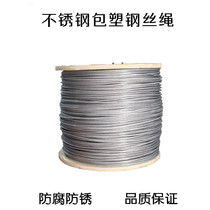 304 stainless steel plastic coated steel wire rope 2mm with leather bag glue soft wire rope clothesline protective theft net