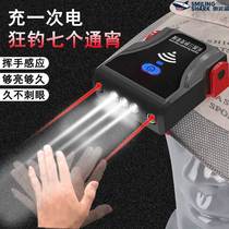 Induction clip lamp headlight night fishing rechargeable strong light super bright LED brim head-mounted waterproof bait lamp