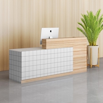 Front Desk Reception Desk Training Institution Beauty Salon Barber Shop Company Front Desk Reception Simple Modern Bar Supermarket