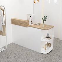 Modern reception desk womens cash register simple small commercial shop bar table front desk 1 meter 2 counter clothing store