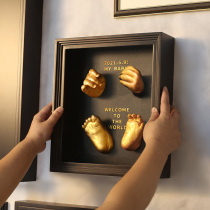 Baby Full Moon Hands Foot Print Baby Hand Mold Feet Model Newborn 100 Days Hands And Feet Imprinted Mud Souvenir Birthday