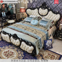 European - style bed luxury master bedroom luxury 1 8 European - American style bedroom furniture suite 2 2 m bed