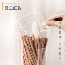 Pen holder with lid KAMAN transparent acrylic pen holder student desktop storage box acrylic creative fashion available