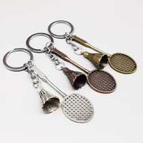Badminton pendant keychain a pair of schoolbag ornaments couple pendant decoration sports gifts student peripheral supplies